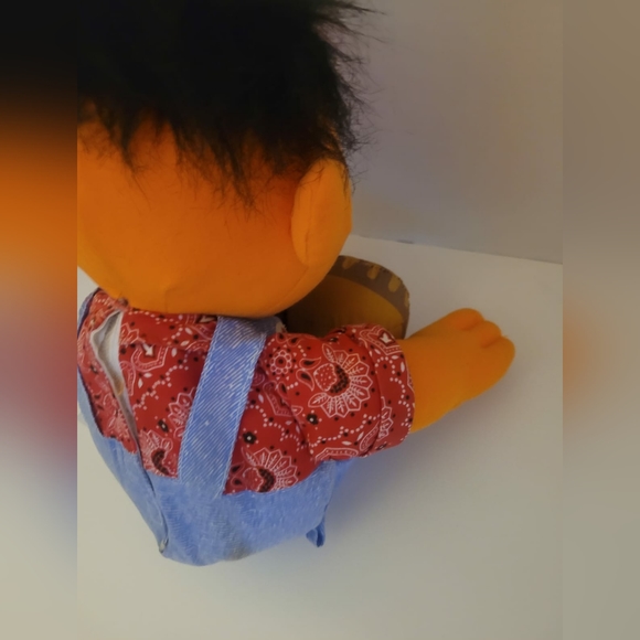1995 Vintage Tyco Sesame Street Singing Farmer Ernie Plush Doll - Picture 6 of 8